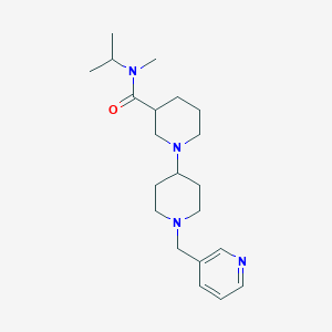 molecular formula C21H34N4O B5336820 N-isopropyl-N-methyl-1'-(pyridin-3-ylmethyl)-1,4'-bipiperidine-3-carboxamide 