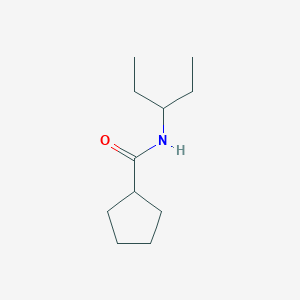 molecular formula C11H21NO B5336931 N-(1-ethylpropyl)cyclopentanecarboxamide 