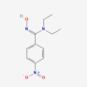 molecular formula C11H15N3O3 B5337125 N,N-diethyl-N'-hydroxy-4-nitrobenzenecarboximidamide 