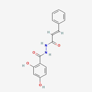 molecular formula C16H14N2O4 B5337212 N'-cinnamoyl-2,4-dihydroxybenzohydrazide 