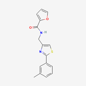 molecular formula C16H14N2O2S B5337470 N-{[2-(3-methylphenyl)-1,3-thiazol-4-yl]methyl}-2-furamide 