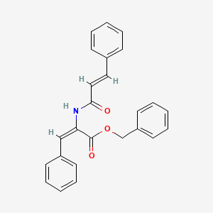 molecular formula C25H21NO3 B5337525 benzyl (E)-3-phenyl-2-[[(E)-3-phenylprop-2-enoyl]amino]prop-2-enoate 