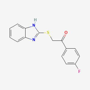 B5337593 2-(1H-benzimidazol-2-ylthio)-1-(4-fluorophenyl)ethanone CAS No. 63529-32-8