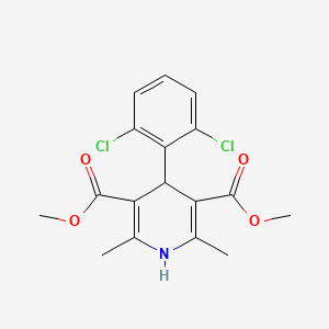 molecular formula C17H17Cl2NO4 B5337877 dimethyl 4-(2,6-dichlorophenyl)-2,6-dimethyl-1,4-dihydro-3,5-pyridinedicarboxylate 