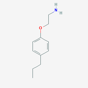 molecular formula C11H17NO B053379 2-(4-Propylphenoxy)ethanamine CAS No. 120351-95-3