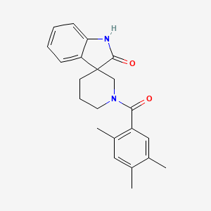 molecular formula C22H24N2O2 B5337984 1'-(2,4,5-trimethylbenzoyl)spiro[indole-3,3'-piperidin]-2(1H)-one 