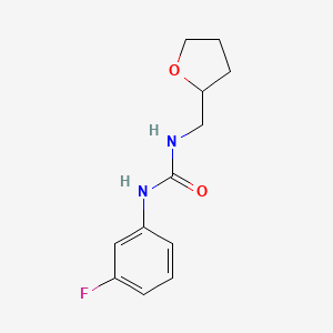 molecular formula C12H15FN2O2 B5338023 N-(3-fluorophenyl)-N'-(tetrahydro-2-furanylmethyl)urea 