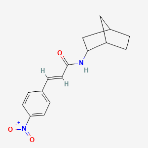 molecular formula C16H18N2O3 B5338141 N-bicyclo[2.2.1]hept-2-yl-3-(4-nitrophenyl)acrylamide 