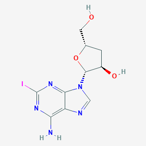 molecular formula C10H12IN5O3 B053382 2-Iodo-3'-deoxyadenosine CAS No. 115044-77-4