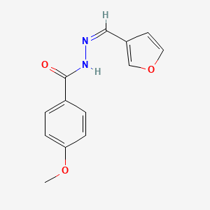 molecular formula C13H12N2O3 B5338285 N-[(Z)-furan-3-ylmethylideneamino]-4-methoxybenzamide 