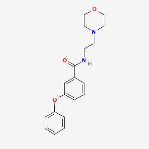 molecular formula C19H22N2O3 B5338290 N-[2-(morpholin-4-yl)ethyl]-3-phenoxybenzamide 