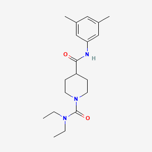 molecular formula C19H29N3O2 B5338439 N~4~-(3,5-dimethylphenyl)-N~1~,N~1~-diethylpiperidine-1,4-dicarboxamide 