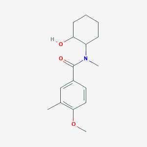 molecular formula C16H23NO3 B5338459 N-(2-hydroxycyclohexyl)-4-methoxy-N,3-dimethylbenzamide 