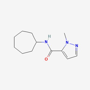 molecular formula C12H19N3O B5338505 N~5~-CYCLOHEPTYL-1-METHYL-1H-PYRAZOLE-5-CARBOXAMIDE 