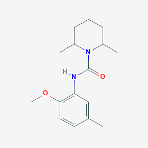 molecular formula C16H24N2O2 B5338782 N-(2-methoxy-5-methylphenyl)-2,6-dimethylpiperidine-1-carboxamide 