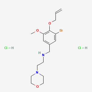 molecular formula C17H27BrCl2N2O3 B5338805 N-[(3-bromo-5-methoxy-4-prop-2-enoxyphenyl)methyl]-2-morpholin-4-ylethanamine;dihydrochloride 