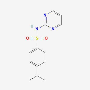 molecular formula C13H15N3O2S B5338915 4-isopropyl-N-2-pyrimidinylbenzenesulfonamide 