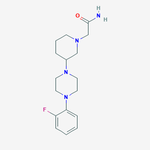 molecular formula C17H25FN4O B5338930 2-{3-[4-(2-fluorophenyl)-1-piperazinyl]-1-piperidinyl}acetamide dihydrochloride 