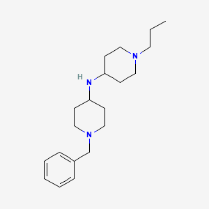 molecular formula C20H33N3 B5339116 N-(1-benzylpiperidin-4-yl)-1-propylpiperidin-4-amine 