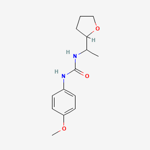 molecular formula C14H20N2O3 B5339388 N-(4-METHOXYPHENYL)-N'-(1-TETRAHYDRO-2-FURANYLETHYL)UREA 