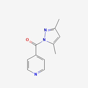 molecular formula C11H11N3O B5339396 3,5-Dimethyl-1-(4-pyridinylcarbonyl)-1H-pyrazole CAS No. 42329-05-5