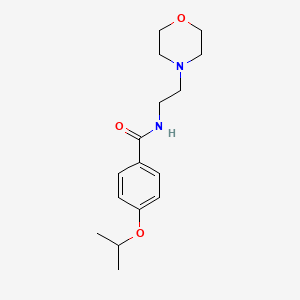 molecular formula C16H24N2O3 B5339506 N-[2-(morpholin-4-yl)ethyl]-4-(propan-2-yloxy)benzamide 