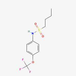 molecular formula C11H14F3NO3S B5339559 N-[4-(trifluoromethoxy)phenyl]butane-1-sulfonamide 