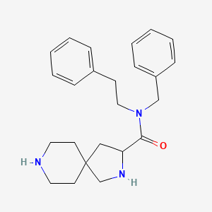 molecular formula C24H31N3O B5339630 N-benzyl-N-(2-phenylethyl)-2,8-diazaspiro[4.5]decane-3-carboxamide dihydrochloride 