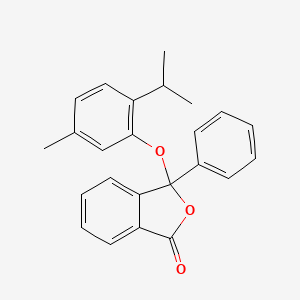 molecular formula C24H22O3 B5339663 3-(2-isopropyl-5-methylphenoxy)-3-phenyl-2-benzofuran-1(3H)-one 
