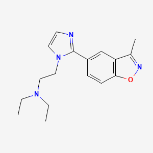 molecular formula C17H22N4O B5339872 N,N-diethyl-2-[2-(3-methyl-1,2-benzisoxazol-5-yl)-1H-imidazol-1-yl]ethanamine 