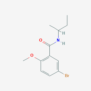 molecular formula C12H16BrNO2 B5339904 5-bromo-N-(sec-butyl)-2-methoxybenzamide 