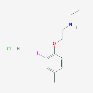 molecular formula C11H17ClINO B5339959 N-ethyl-2-(2-iodo-4-methylphenoxy)ethanamine;hydrochloride 