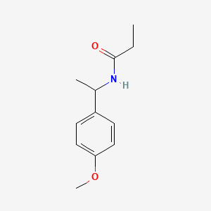 molecular formula C12H17NO2 B5340024 N-[1-(4-methoxyphenyl)ethyl]propanamide 