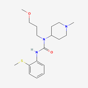 molecular formula C18H29N3O2S B5340138 N-(3-methoxypropyl)-N-(1-methyl-4-piperidinyl)-N'-[2-(methylthio)phenyl]urea 