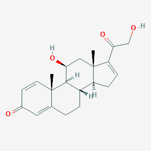 molecular formula C21H26O4 B053403 11beta,21-Dihydroxypregna-1,4,16-triene-3,20-dione CAS No. 3103-17-1