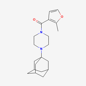molecular formula C20H28N2O2 B5340333 [4-(1-ADAMANTYL)PIPERAZINO](2-METHYL-3-FURYL)METHANONE 