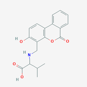 molecular formula C19H19NO5 B5340446 N-[(3-hydroxy-6-oxo-6H-benzo[c]chromen-4-yl)methyl]valine 