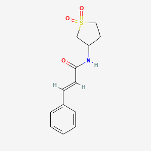 molecular formula C13H15NO3S B5340689 N-(1,1-dioxidotetrahydro-3-thienyl)-3-phenylacrylamide 
