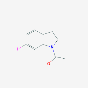 molecular formula C10H10INO B053410 1-Acetyl-6-iodoindoline CAS No. 115666-43-8