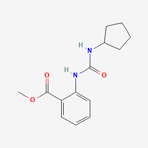 molecular formula C14H18N2O3 B5341026 methyl 2-{[(cyclopentylamino)carbonyl]amino}benzoate 