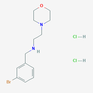 molecular formula C13H21BrCl2N2O B5341101 N-[(3-bromophenyl)methyl]-2-morpholin-4-ylethanamine;dihydrochloride 