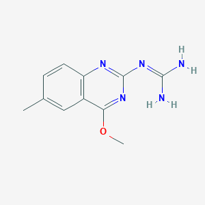 molecular formula C11H13N5O B5341118 N-(4-methoxy-6-methyl-2-quinazolinyl)guanidine 
