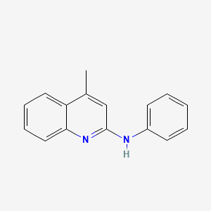 molecular formula C16H14N2 B5341190 4-methyl-N-phenyl-2-quinolinamine 
