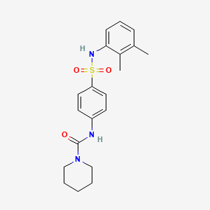 molecular formula C20H25N3O3S B5341215 N-[4-[(2,3-dimethylphenyl)sulfamoyl]phenyl]piperidine-1-carboxamide 
