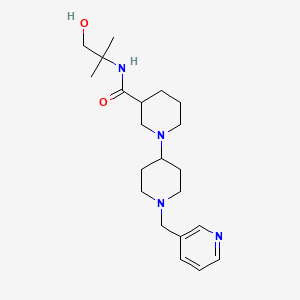 molecular formula C21H34N4O2 B5341305 N-(2-hydroxy-1,1-dimethylethyl)-1'-(pyridin-3-ylmethyl)-1,4'-bipiperidine-3-carboxamide 