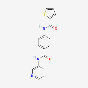 molecular formula C17H13N3O2S B5341331 N-[4-(pyridin-3-ylcarbamoyl)phenyl]thiophene-2-carboxamide 