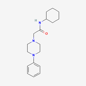 molecular formula C18H27N3O B5341417 N-cyclohexyl-2-(4-phenylpiperazin-1-yl)acetamide 
