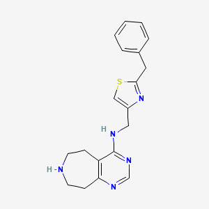 molecular formula C19H21N5S B5341667 N-[(2-benzyl-1,3-thiazol-4-yl)methyl]-6,7,8,9-tetrahydro-5H-pyrimido[4,5-d]azepin-4-amine dihydrochloride 