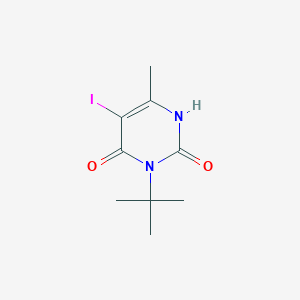 molecular formula C9H13IN2O2 B5341690 3-tert-Butyl-5-iodo-6-methyl-1H-pyrimidine-2,4-dione 