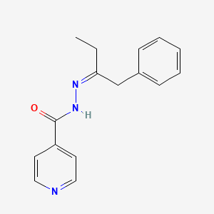 molecular formula C16H17N3O B5342509 N'-(1-benzylpropylidene)isonicotinohydrazide 